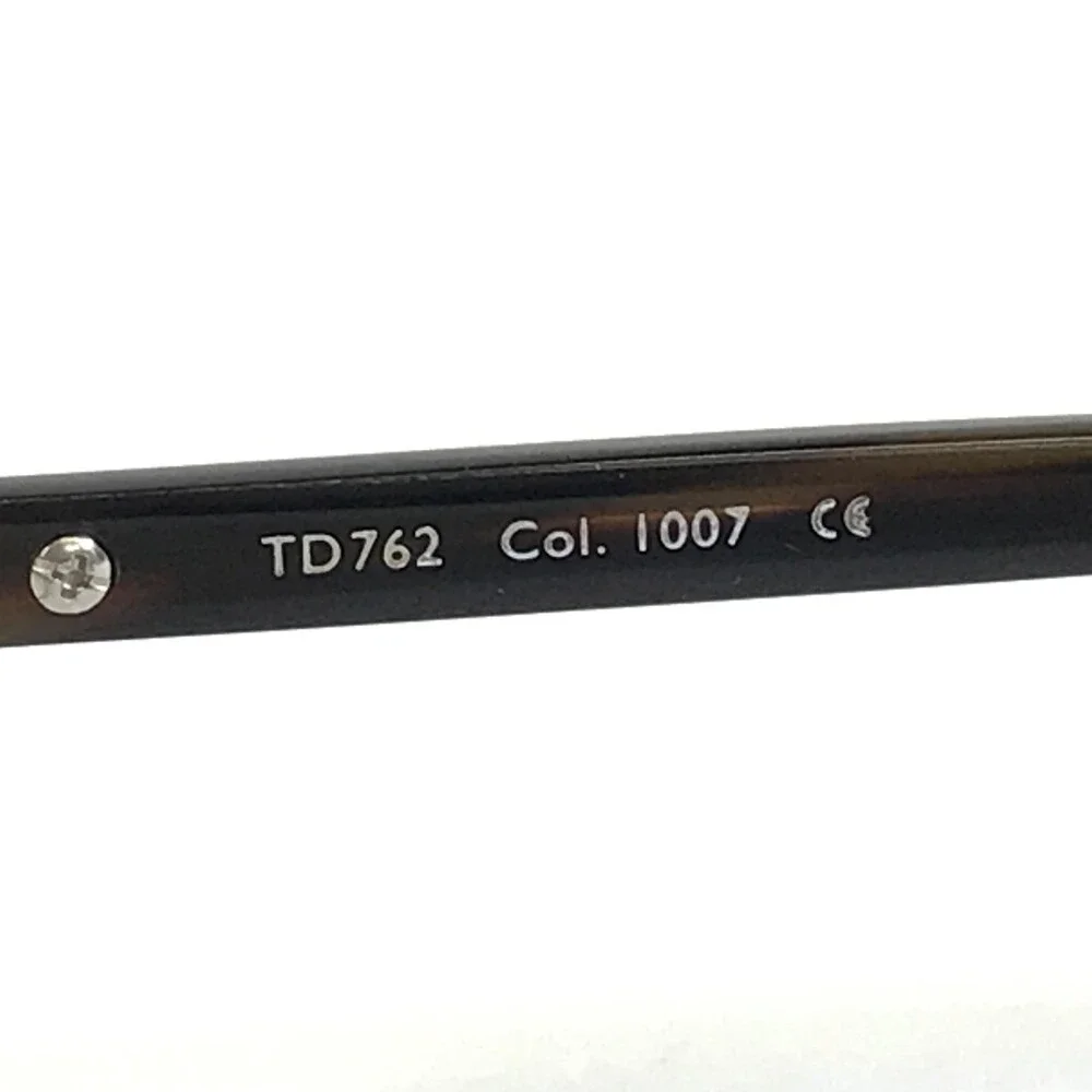 Tom Davies Eyeglasses Frames TD762 Col.1007 Dark Brown Tortoise Round 49-20-145